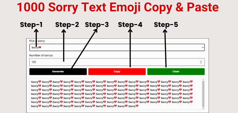 1000 Sorry Text Emoji Copy & Paste