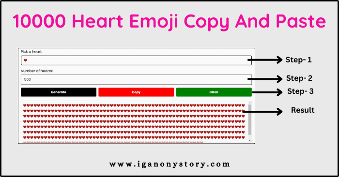 10000 Heart Emoji Copy And Paste