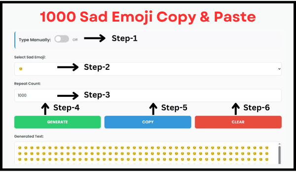 1000 Sad Emoji Copy