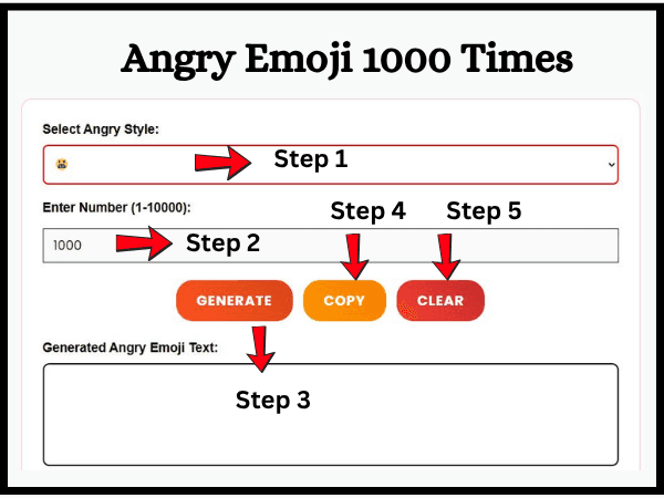 Angry Emoji 1000 Times